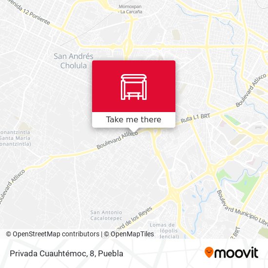 Privada Cuauhtémoc, 8 map