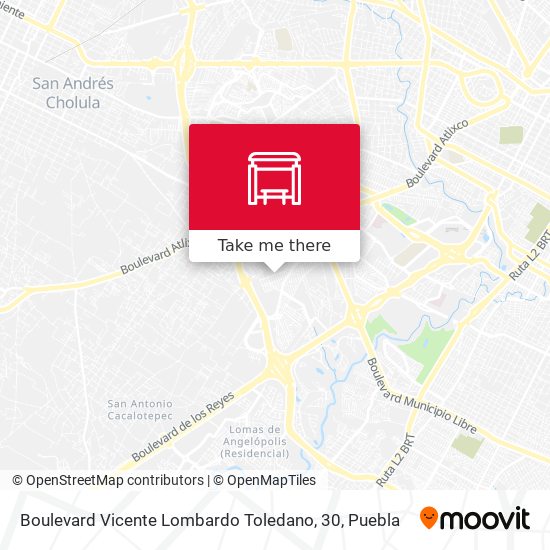 Boulevard Vicente Lombardo Toledano, 30 map