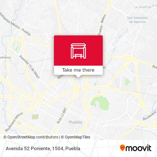 Avenida 52 Poniente, 1504 map