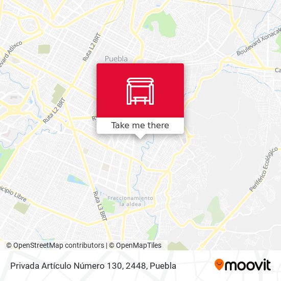 Mapa de Privada Artículo Número 130, 2448