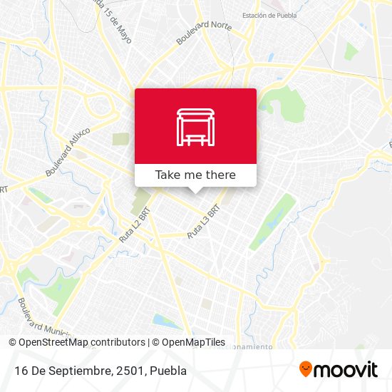 Mapa de 16 De Septiembre, 2501