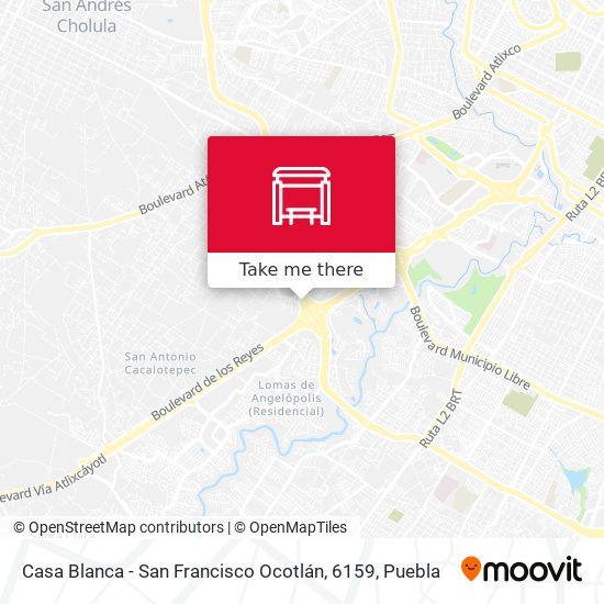 Casa Blanca - San Francisco Ocotlán, 6159 map