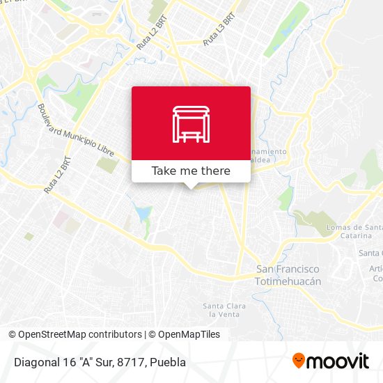 Mapa de Diagonal 16 "A" Sur, 8717