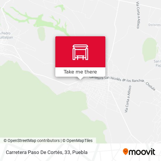 Mapa de Carretera Paso De Cortés, 33