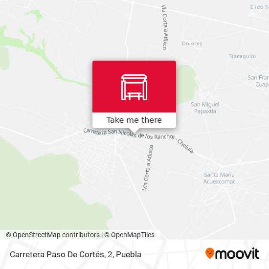 Carretera Paso De Cortés, 2 map