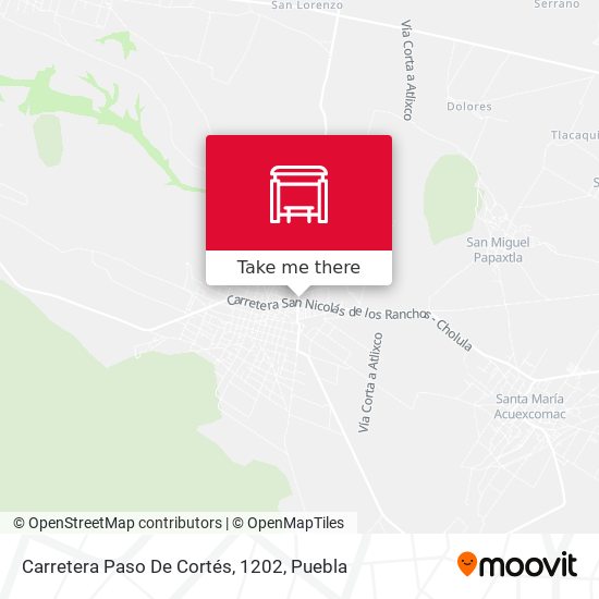 Carretera Paso De Cortés, 1202 map