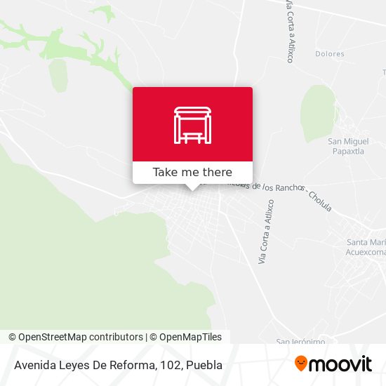 Avenida Leyes De Reforma, 102 map