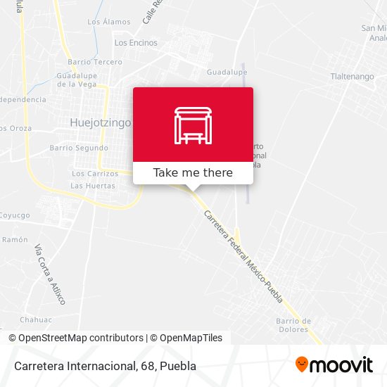 Carretera Internacional, 68 map