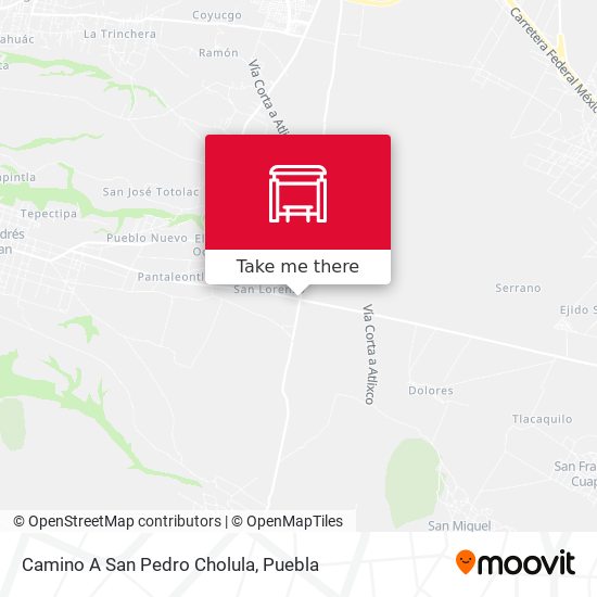 Mapa de Camino A San Pedro Cholula