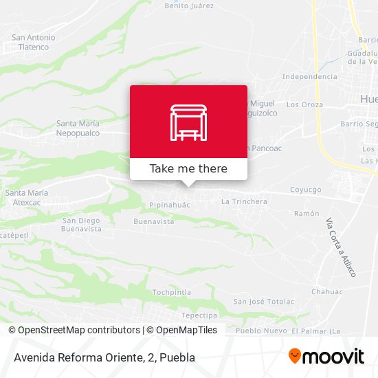Avenida Reforma Oriente, 2 map