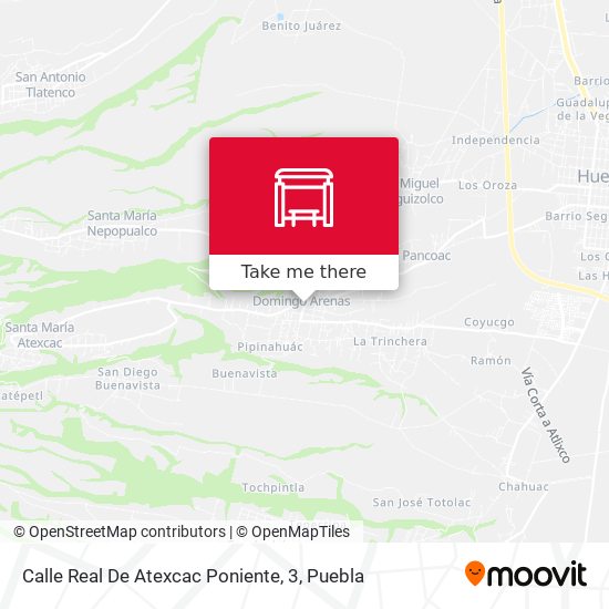 Calle Real De Atexcac Poniente, 3 map