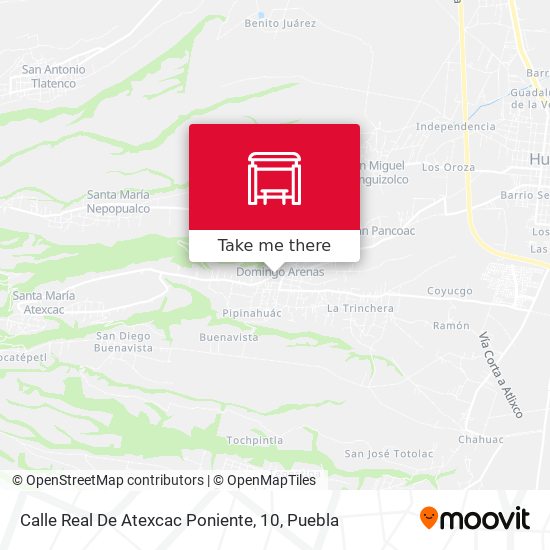 Calle Real De Atexcac Poniente, 10 map