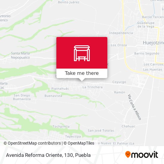 Avenida Reforma Oriente, 130 map