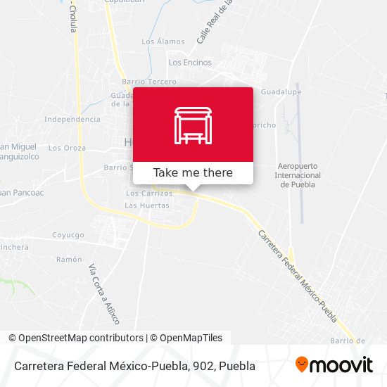 Carretera Federal México-Puebla, 902 map