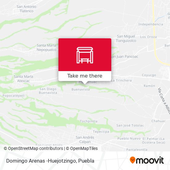Mapa de Domingo Arenas -Huejotzingo