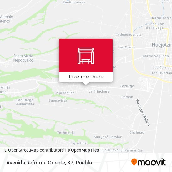 Mapa de Avenida Reforma Oriente, 87
