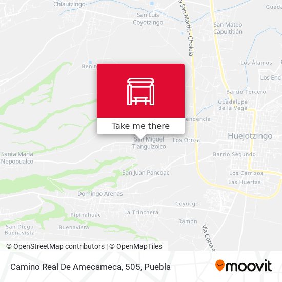 Camino Real De Amecameca, 505 map