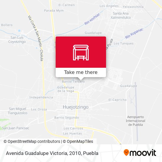 Avenida Guadalupe Victoria, 2010 map