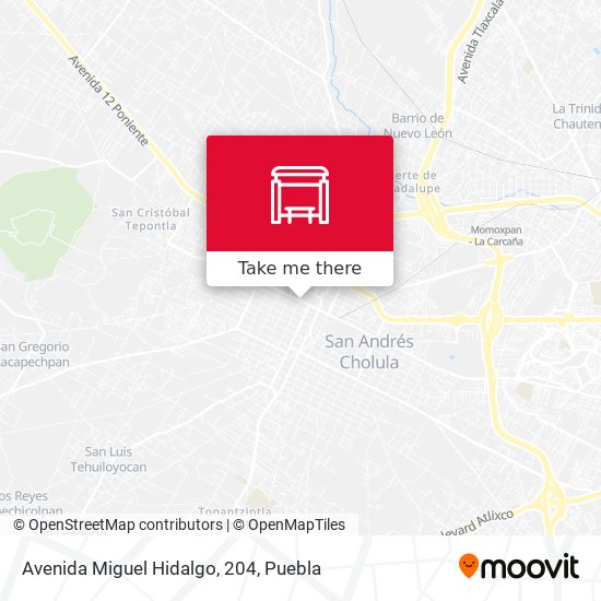 Mapa de Avenida Miguel Hidalgo, 204