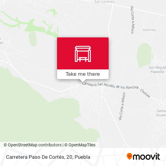 Mapa de Carretera Paso De Cortés, 20