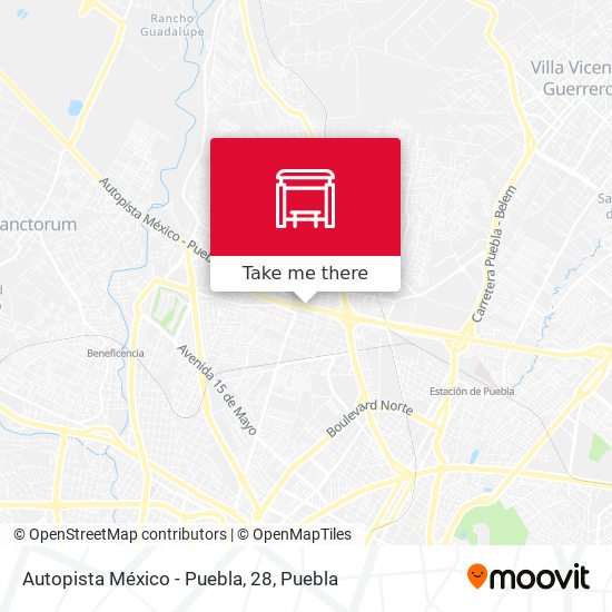 Autopista México - Puebla, 28 map