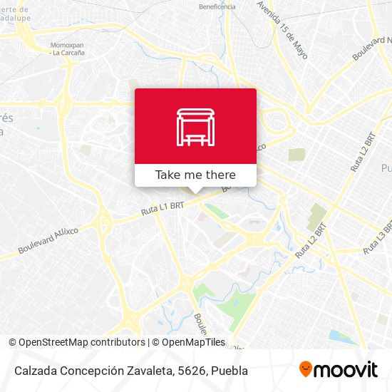 Mapa de Calzada Concepción Zavaleta, 5626