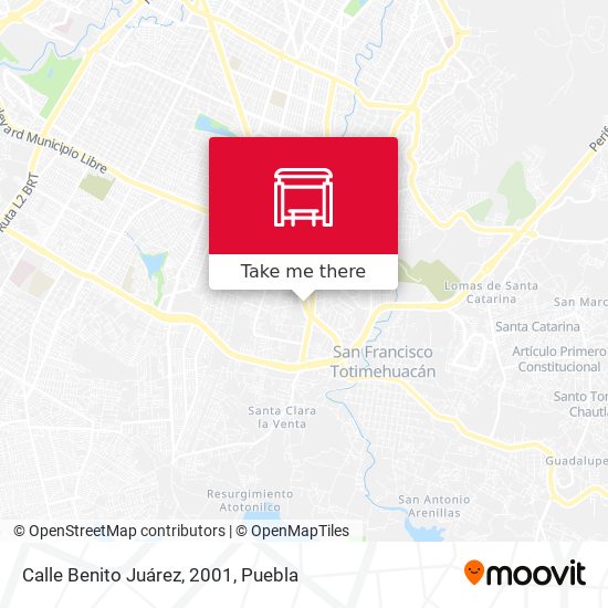 Mapa de Calle Benito Juárez, 2001