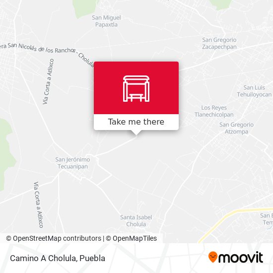 Mapa de Camino A Cholula