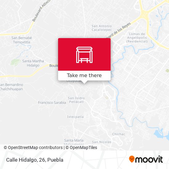 Mapa de Calle Hidalgo, 26