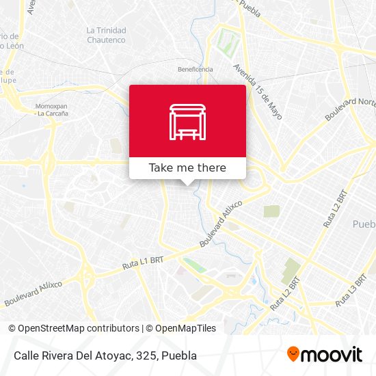 Mapa de Calle Rivera Del Atoyac, 325