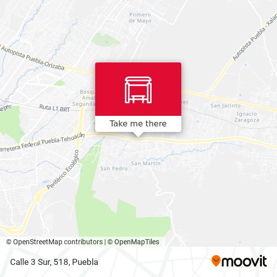 Calle 3 Sur, 518 map