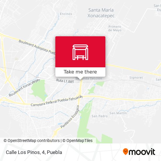 Mapa de Calle Los Pinos, 4