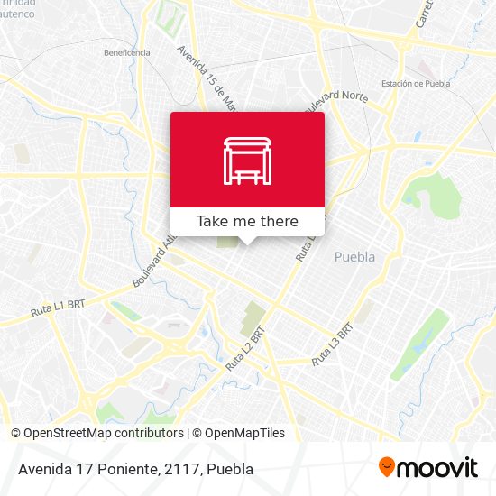 Avenida 17 Poniente, 2117 map