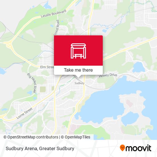 Sudbury Arena map