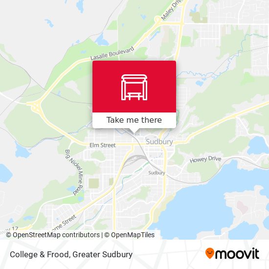 College & Frood map