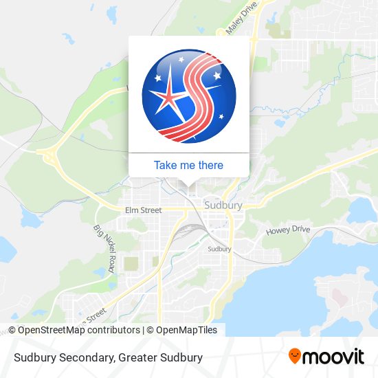 Sudbury Secondary map