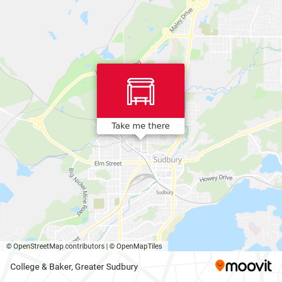 College & Baker map