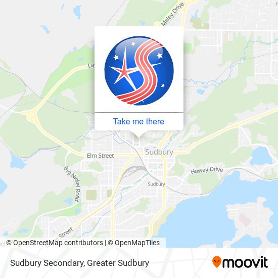 Sudbury Secondary map