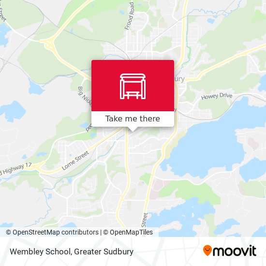 Wembley School map