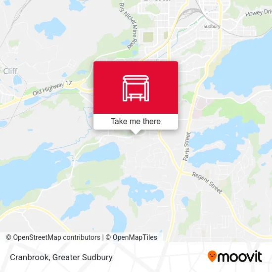 Cranbrook map
