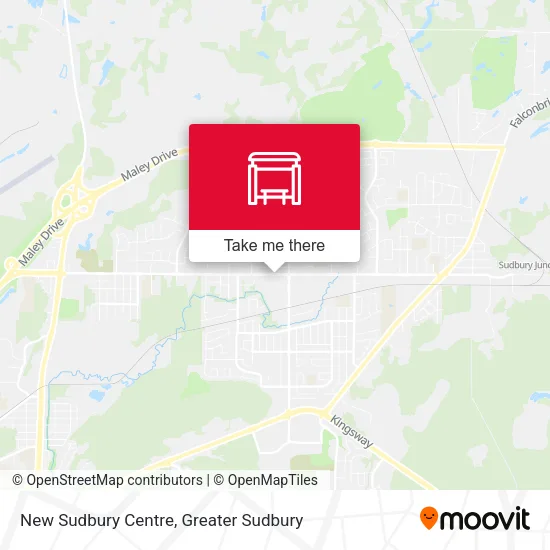 New Sudbury Centre map
