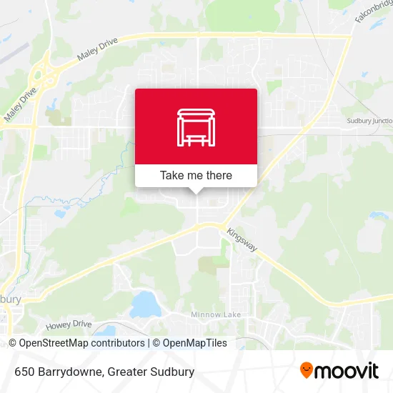 650 Barrydowne map