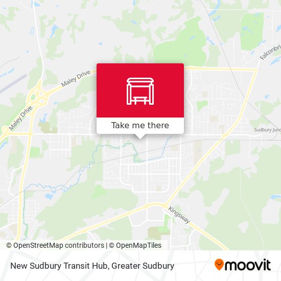 New Sudbury Transit Hub map