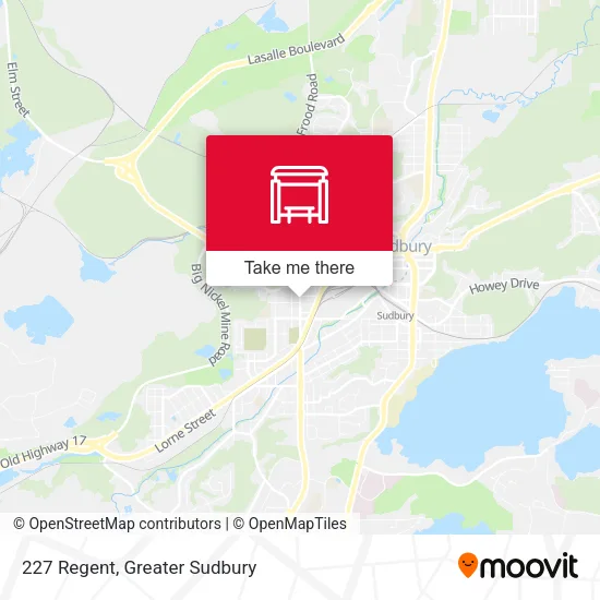 227 Regent map