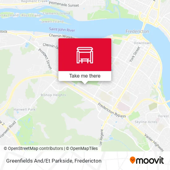 Greenfields And/Et Parkside map