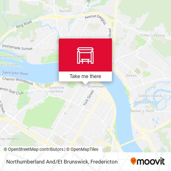 Northumberland And / Et Brunswick map