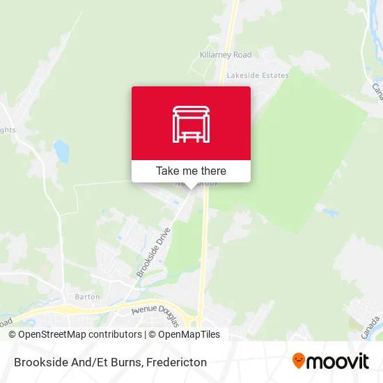 Brookside And/Et Burns map