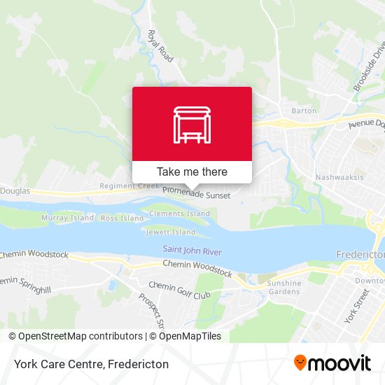 York Care Centre map