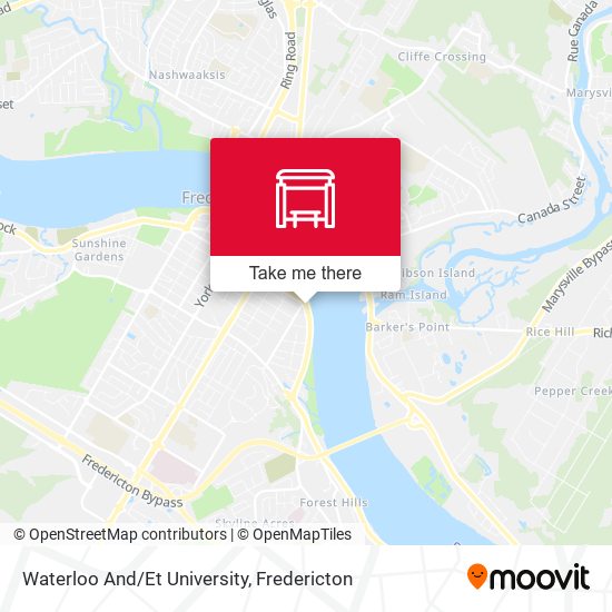 Waterloo And/Et University map