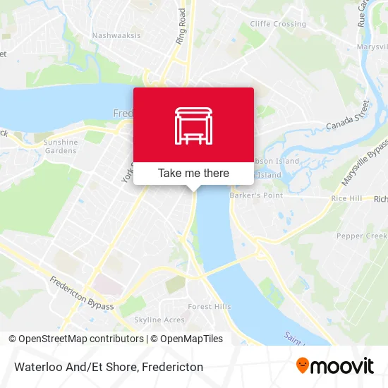 Waterloo And/Et Shore map